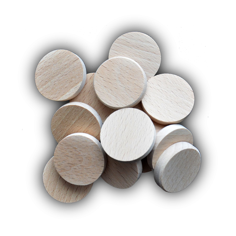 50 Stück Holz Luftballons - DIY Bastel Ausschnitt Natur