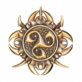 Celtic Geocoin - Teutates Antique Gold