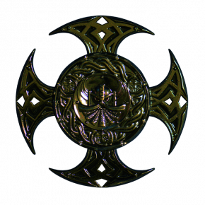 Celtic Cross geocoin BLACK